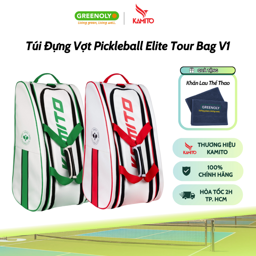 Túi Đựng Vợt Pickleball | Balo Pickleball Kamito Elite Tour Bag V1 - Hàng Chính Hãng