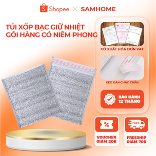 Túi Xốp Bạc Giữ Nhiệt Samhome Niêm Phong Bảo Quản Thực Phẩm, Túi Giữ Nhiệt Gói Hàng, Túi Xốp Gói Hàng  An Toàn