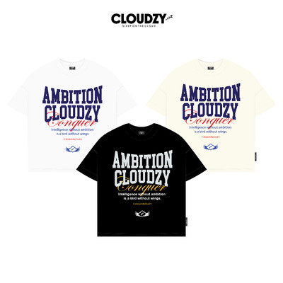 Áo thun boxy tee local brand unisex nam nữ tay lỡ form rộng cổ tròn oversize cotton cao cấp AMBITION