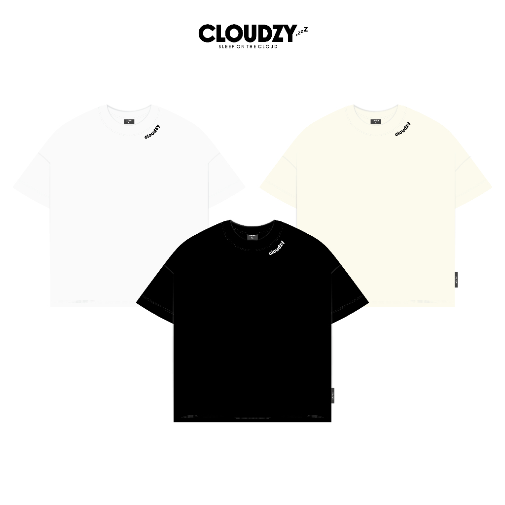Áo thun boxy thêu Cloudzy unisex phông tay lỡ nữ nam cotton form rộng boxy SIMPLE