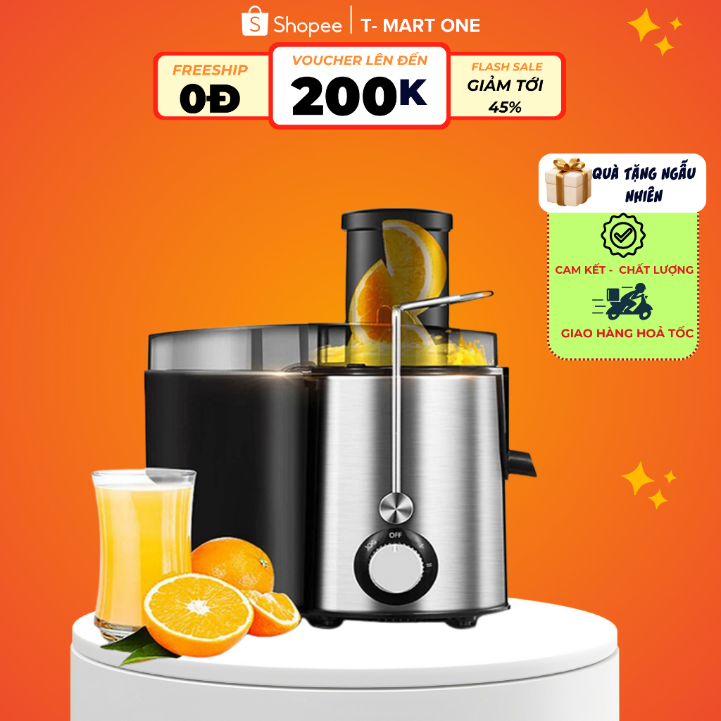 Máy Ép Hoa Quả Công Suất 400W, Ép Nguyên Quả Công Nghệ Hiện Đại Siêu Kiệt, 2 Chế Độ Ép Phù Hợp Với Tất Cả Các Loại Quả