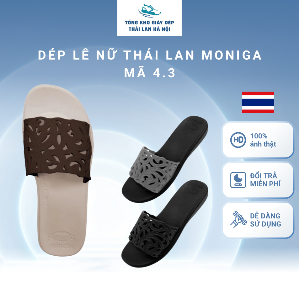 Dép lê nữ  Thái Lan Moniga mã 4.3