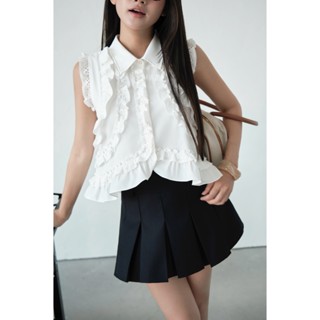  KIDO - Chân váy xếp ly dáng ngắn SLIT SKIRT 