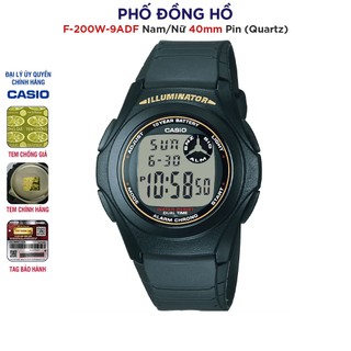  Đồng hồ nam dây nhựa huyền thoại Casio chính hãng Anh Khuê F-200W-9ADF 