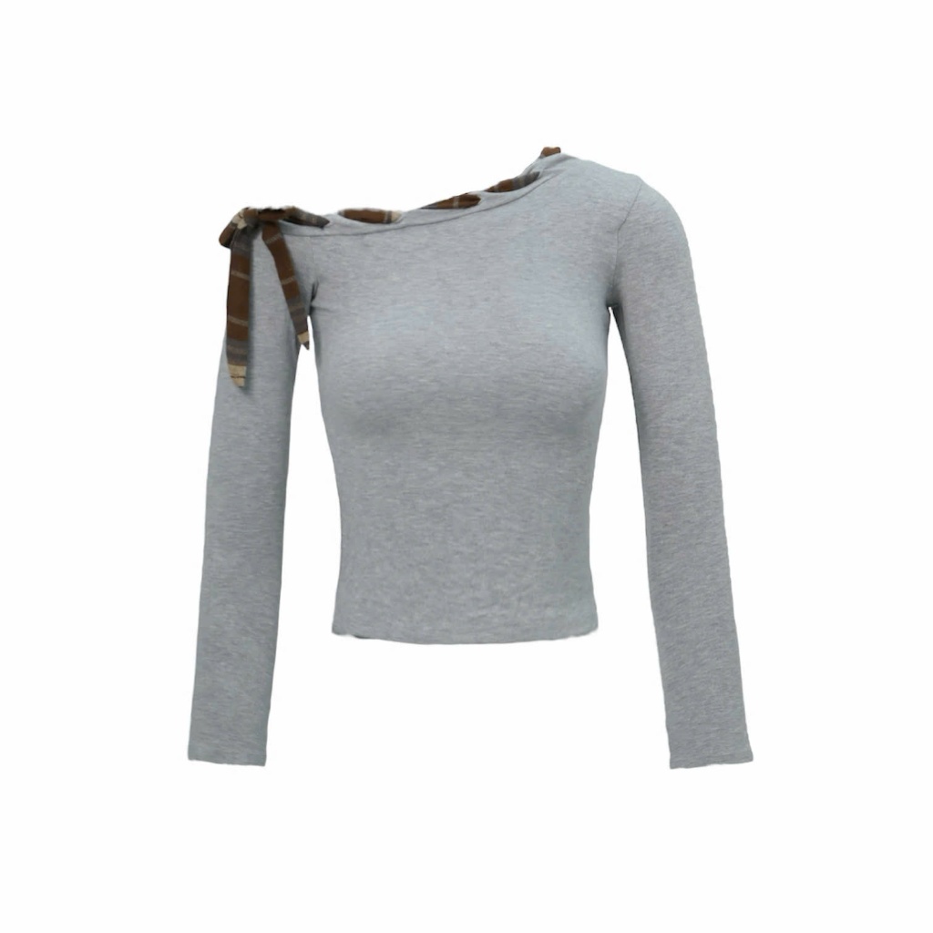 Áo Thun SAIGONESE Thiết Kế Trễ Vai Đan Dây Form Ôm Tay Dài Có Chiết Eo - A09SP | BigBuy360 - bigbuy360.vn