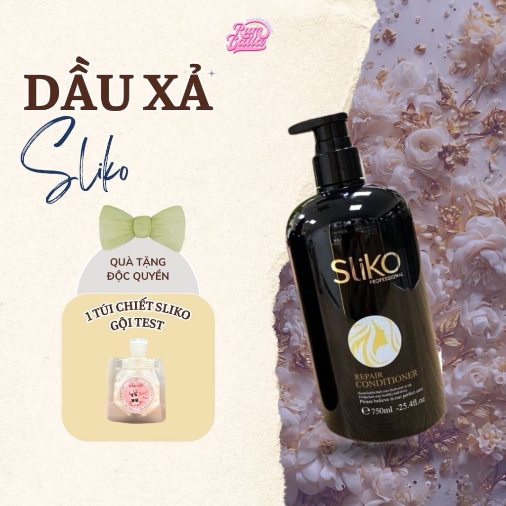 [MUA 1 TẶNG 1] Dầu Xả SLIKO Hương nước hoa Dưỡng tóc khô xơ rối Công thức chuẩn salon | RumBalla cặp