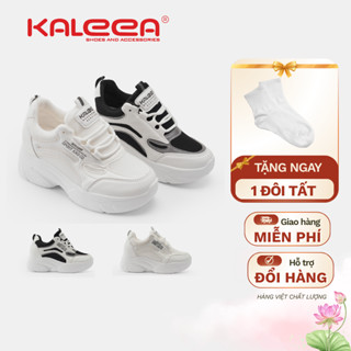  Kaleea - Giày Thể Thao Nữ Độn Đế Cao 6p Sneaker Tôn Dáng Đi Nhẹ Êm Mềm - T60  LẤY TĂNG SIZE  