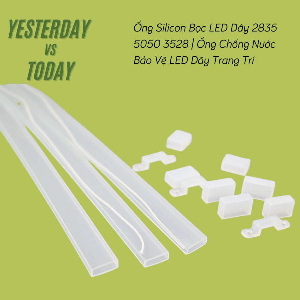 Ống Silicon Bọc LED Dây 2835 5050 3528 | Ống Chống Nước Bảo Vệ LED Dây Trang Trí