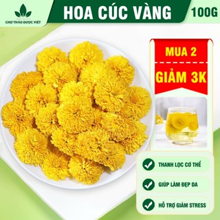  Hoa cúc vàng 100g trà hoa cúc khô nguyên bông vàng đẹp trà hoa cúc vàng tốt cho sức khoẻ 