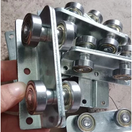 Phụ Kiện Cửa Sắt, Bánh Xe Cửa Lùa CHIAN Chịu Lực 200Kg, Chịu Tải 4 Bi Chạy Máng Tuỳ Chọn 55/60mm