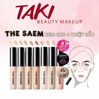  Kem Che Khuyết Điểm Triệt Sắc The Saem Cover Perfection Tip Concealer 6.5g   0.5-1 -1.25 -1.5- 1.75- 2   