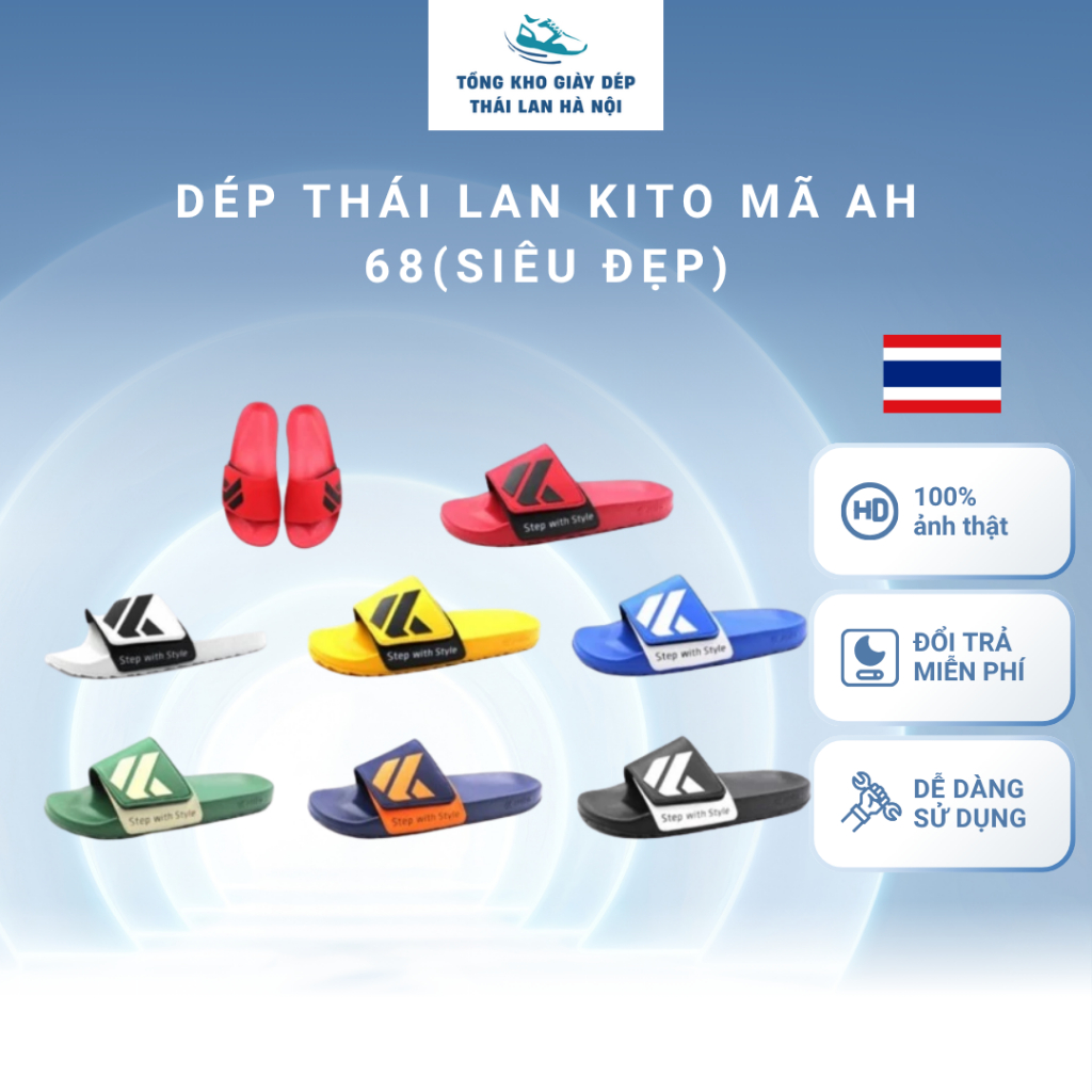 Dép Thái Lan KiTo mã AH 68(Siêu đẹp)