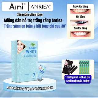 Hộp miếng dán hỗ trợ trắng răng bạc hà phiên bản nâng cấp ANRIEA – giải pháp trắng răng tiện lợi ngay tại nhà