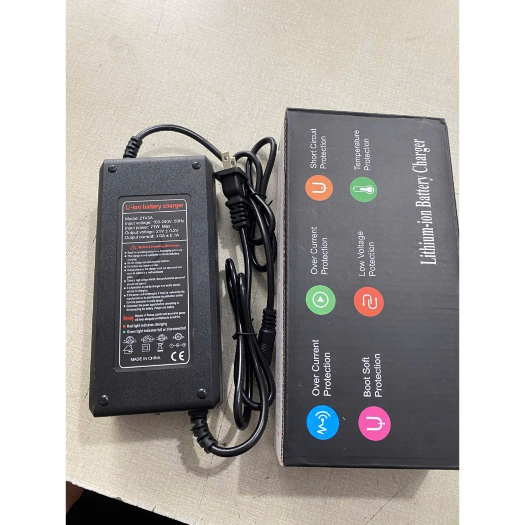 Sạc pin 5s 21v 3a LED DÀI có quạt tản nhiệt