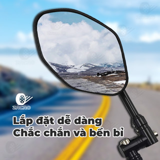  Gương chiếu hậu xoay 360 độ Zacro AOS4 gương xe máy trọn bộ phụ kiện kiểu dáng phổ thông kính xoay 360 độ 