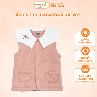 Áo Gile Bé Gái Ualarogo UR3887 Màu Hồng Gữ Ấm Cho Bé Khi Thời Tiết Lạnh