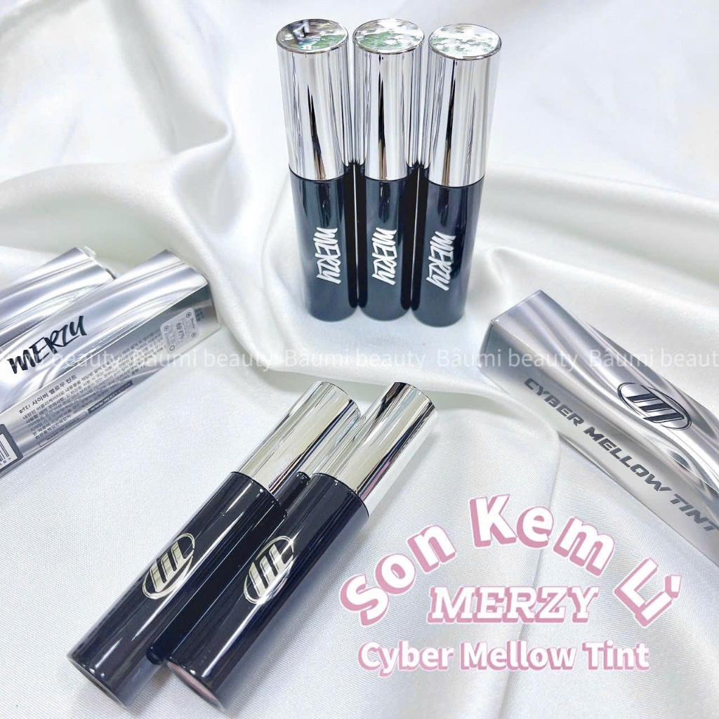 Son kem lì mịn mượt nhẹ môi bền màu Mezy Cyber Mellow Tint 4g - Hàn Quốc