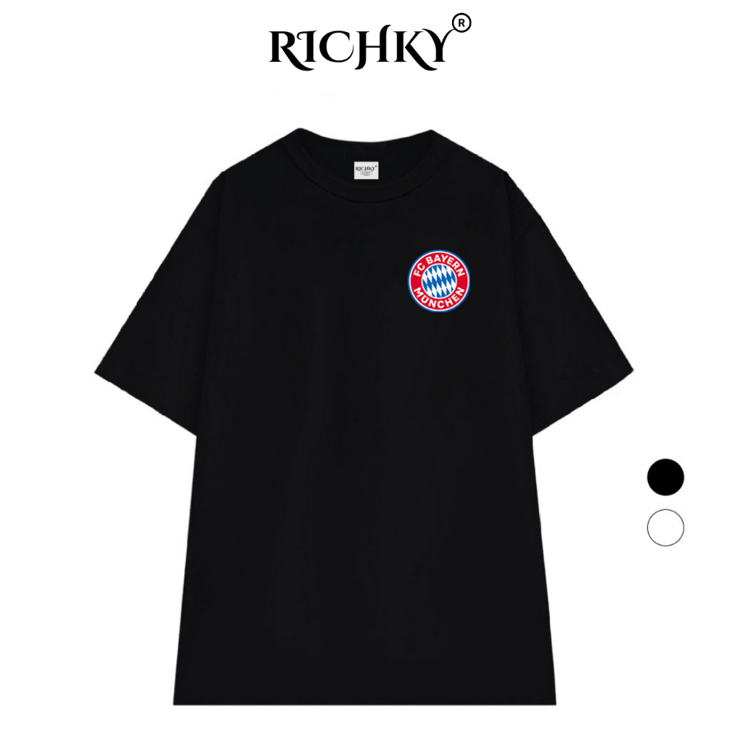Áo Thun Richky Premium Tee Logo Left Câu Lạc Bộ Bóng Đá Fc Bayern Munich Bundesliga