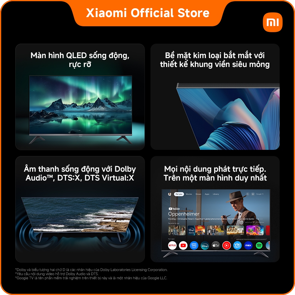 Xiaomi TV A Pro 32 2026 | Bề mặt kim loại bắt mắt với thiết kế khung viền siêu mỏng | BigBuy360 - bigbuy360.vn