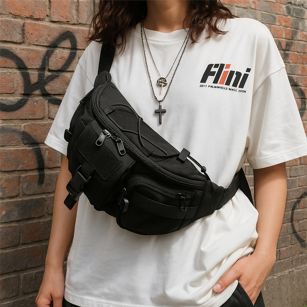 Túi đeo chéo đeo ngực đa năng thời trang cao cấp phong cách Unisex CHENNY DH04