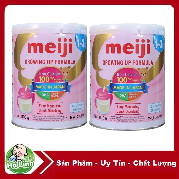 Combo 2 Lon Meiji Số 1_3 Tuổi 800g Nhập khẩu ( Date 2027)