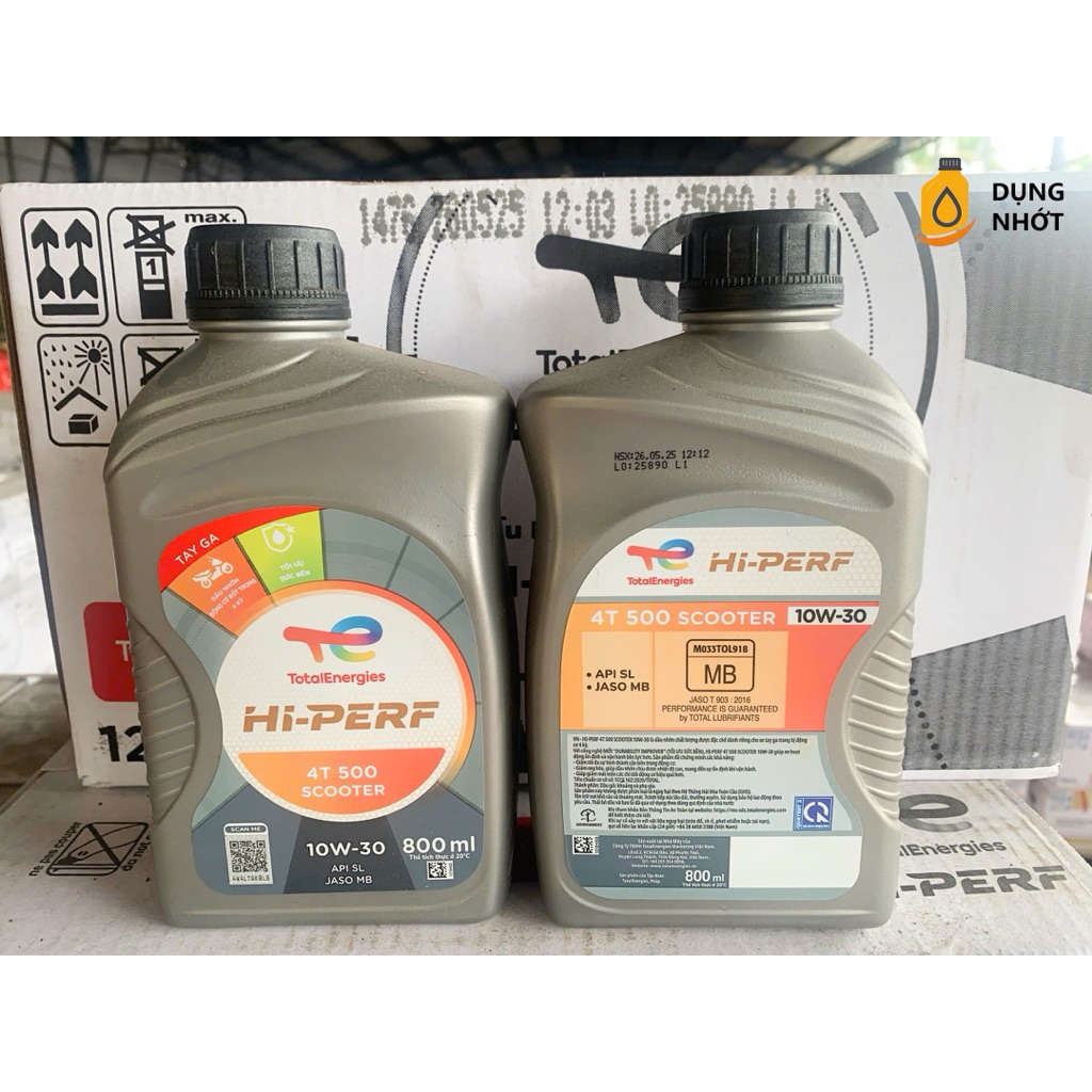 Nhớt xe tay ga Total HI-PERF 500 SC 10W30 (800ml)