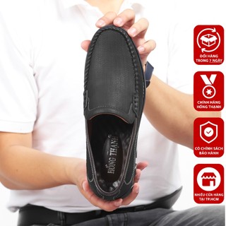 Giày Mọi Nam HỒNG THẠNH Giày Lười Nam Da Bò Êm Chân Đế Chống Trượt Tiện Dụng - 4756