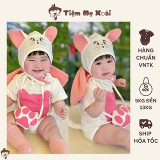 [SẴN] Mèo hồng phiên bản cover hàng VNTK ảnh thật mẫu mặc