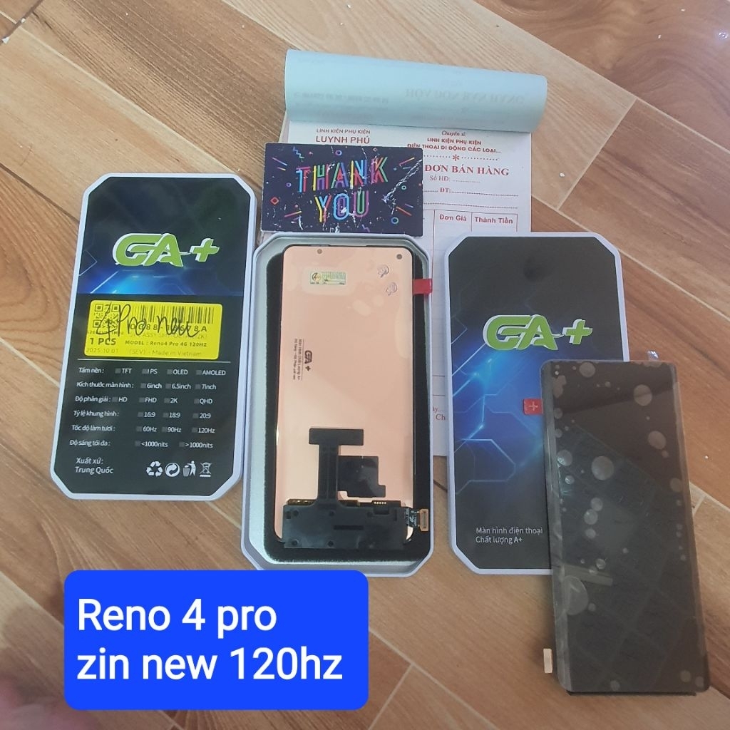 Màn hình oppo reno 4 pro màn cong tặng keo dán