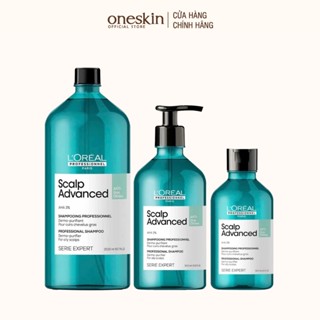  Dầu gội dưỡng tóc giảm bết dầu da đầu L'Oréal - Loreal Scalp Advanced Anti-Gras Oiliness 300ML - 500ML - 1500ML 