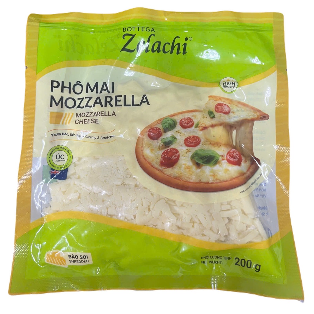 phô mai bào Mozza Bào Zelachi (200g)