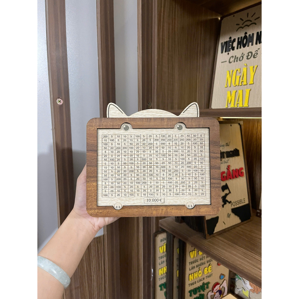 HỘP GỖ TIẾT KIỆM KỶ LUẬT VÀNG - ĐẦU TƯ CHO PHIÊN BẢN TỐT HƠN