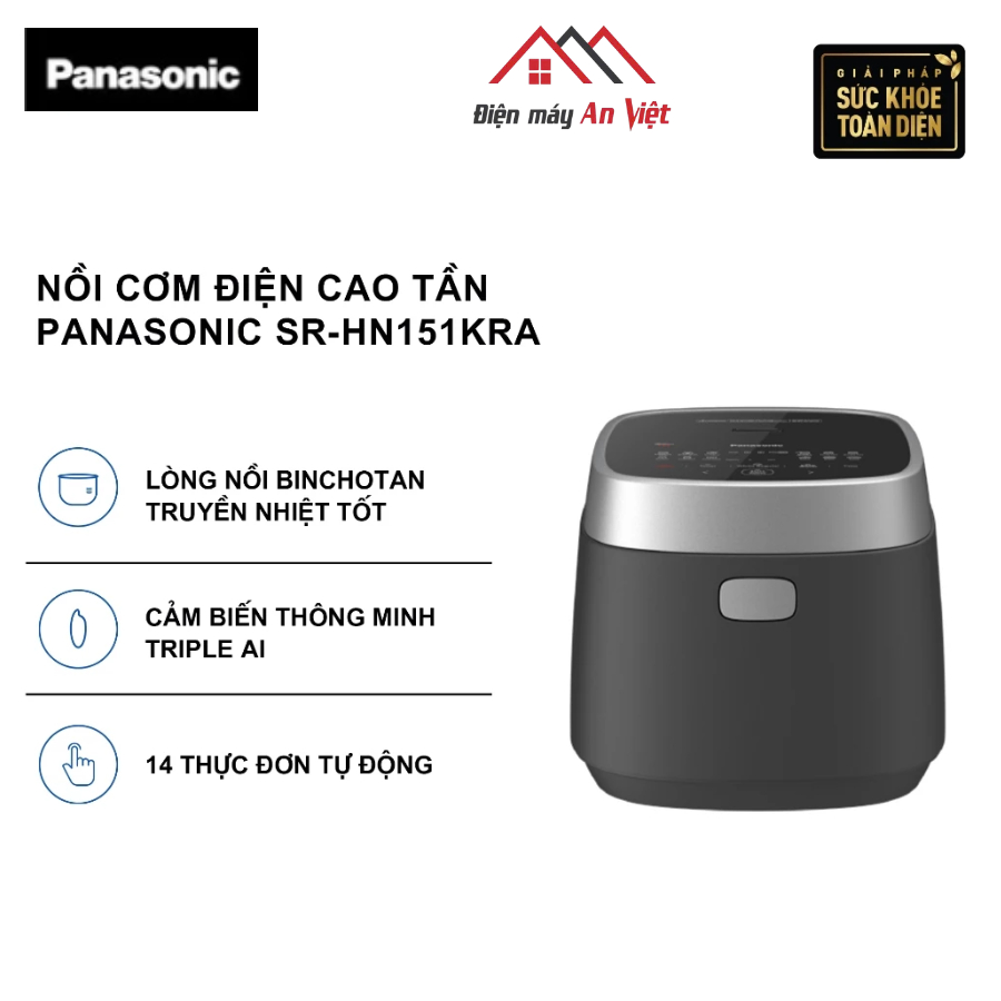 Nồi Cơm Cao Tần Panasonic 1.5 lít SR-HN151KRA chính hãng
