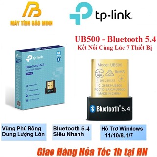 USB Bluetooth 5.4 TP-Link UB500 Dùng Cho PC hoặc Laptop (Kết Nối Cùng Lúc 7 Thiết Bị) - Hàng Chính Hãng BH 2 Năm