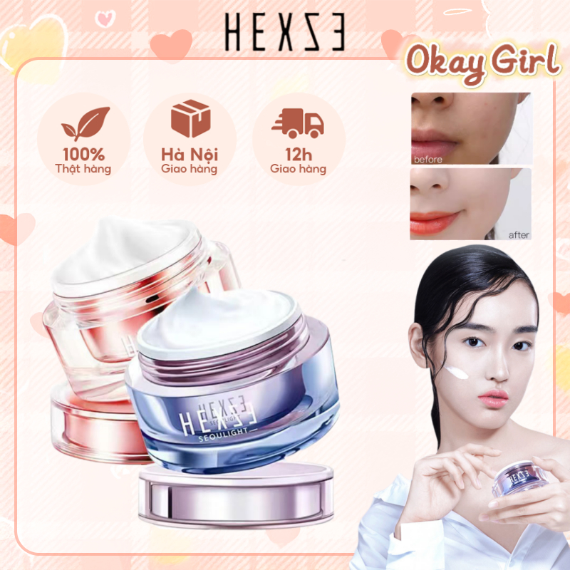 HEXZE Kem lười dưỡng ẩm nâng tone sáng da, kem lazy nâng tone cấp ẩm sáng da 50ML