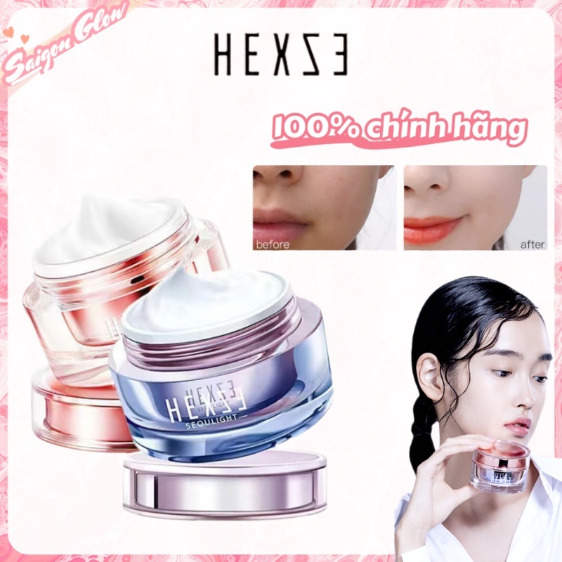 HEXZE Kem lười dưỡng ẩm nâng tone sáng da, kem lazy nâng tone cấp ẩm sáng da 50ML