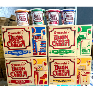 Combo 6 - 12 Hộp đồ ăn Omachi Quán Xá Châu Á x 95g