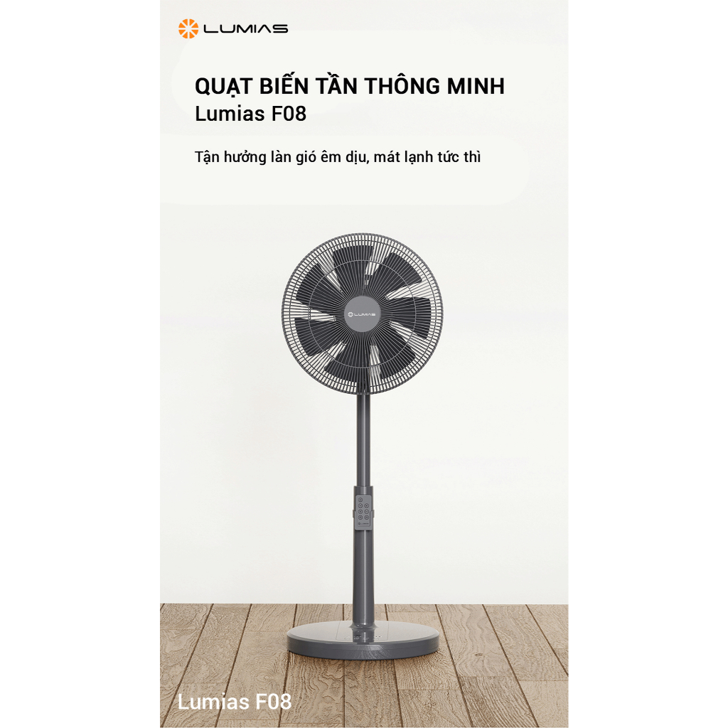 Quạt cây wifi Lumias F08 Pro siêu tiết kiệm - Màu Đen | New Widetech WPF-14P7W - Màu Trắng - F08 Pro