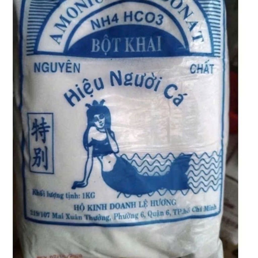 Bột khai hiệu người cá - Bột khai amonium carbonat - NH4HCO3