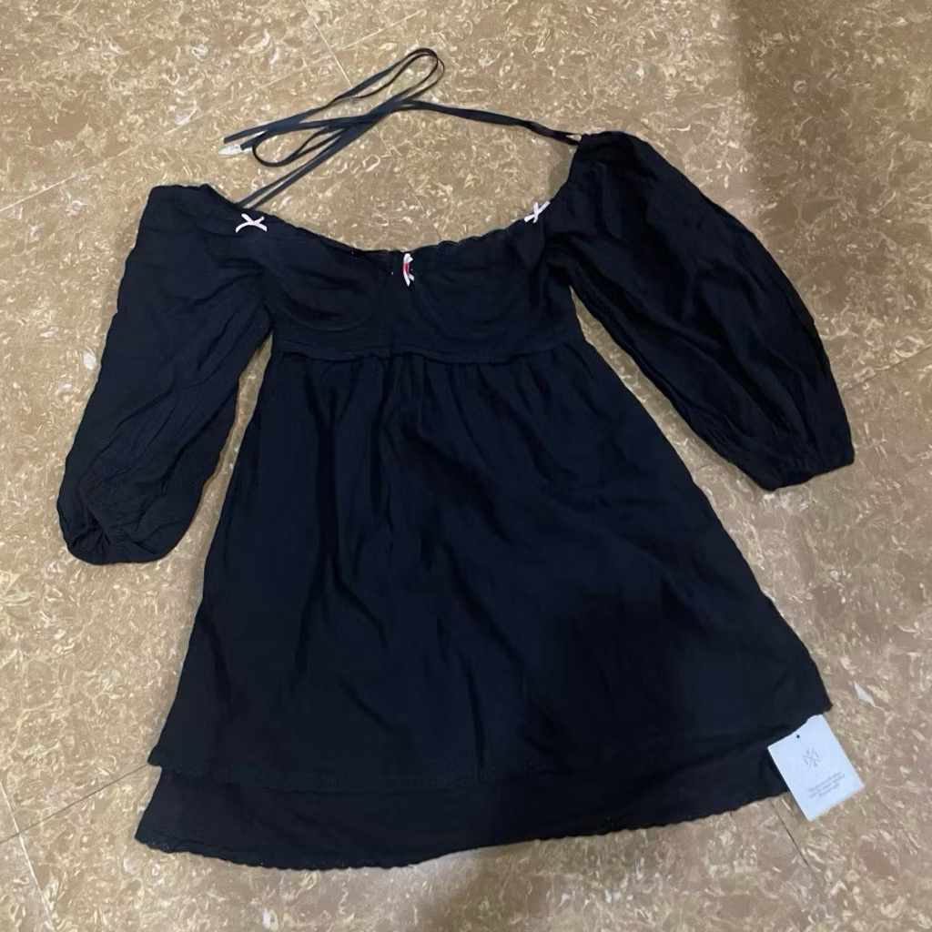 [Pass/Thanh lý] Đầm đen lolita nơ