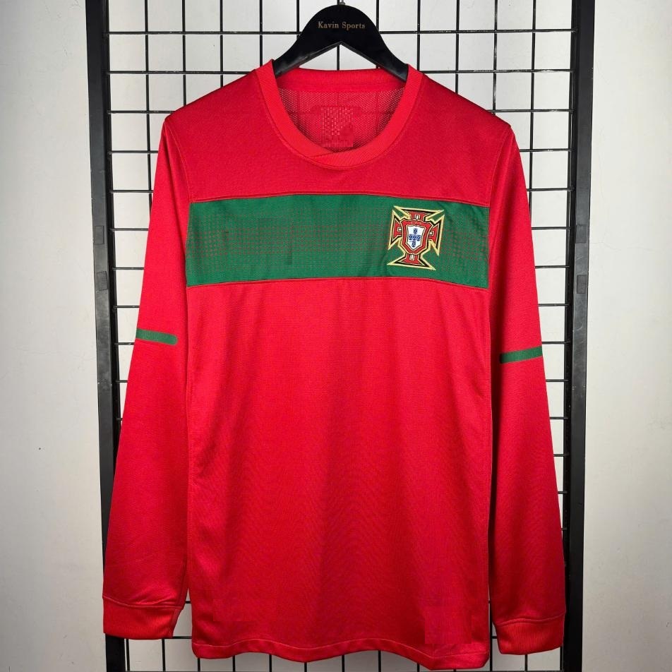 Áo Bóng Đá - Retro Bồ Đào Nha - Năm 2010 - Sân Nhà Tay Dài