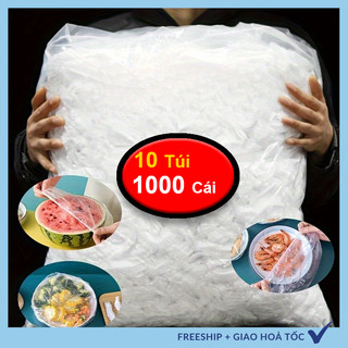Sỉ 1000 Cái Màng Bọc Thực Phẩm Chất liệu PE Có Chun, Tái Sử Dụng Tiện Lợi