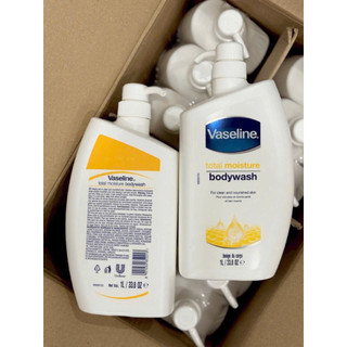 Sữa Tắm Dưỡng Ẩm Trắng Da Vaseline 1L Total Moisture Body Wash Làm Sạch Dưỡng Ẩm Sâu Giúp Da Mịn Màng Trắng Sáng