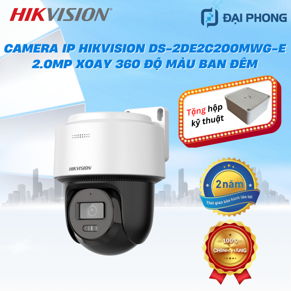 Camera IP HIKVISION DS-2DE2C200MWG-E 2.0MP / Camera IP HIKVISION DS-2DE2C400MWG-E 4.0MP Xoay 360 Độ 