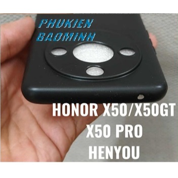 [HONOR X50/ X50 GT/ X50 PRO] Ốp lưng silicon dẻo đen cao cấp