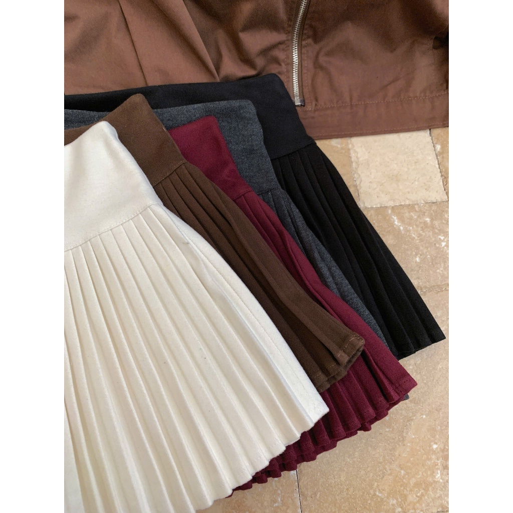 Chân váy dạ dáng A xếp li nhỏ form chuẩn tôn dáng 168Fashion Cvxepli579_P0k39 | BigBuy360 - bigbuy360.vn