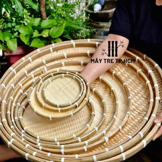  Mẹt tre mini 20cm hun khói đựng trái cây bánh kẹo để bàn mẹt nhỏ dùng trang trí bàn gia tiên 