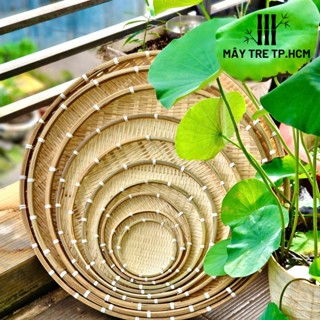  Mẹt tre hun khói nhiều size đựng trái cây bánh kẹo để bàn mẹt tre hun khói chóng mối mọt 