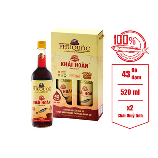 Nước Mắm Khải Hoàn Phú Quốc (40 độ đạm, 43 độ đạm, 30 độ đạm, 20 độ đạm).