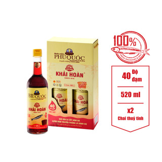 Nước Mắm Khải Hoàn Phú Quốc (40 độ đạm, 43 độ đạm, 30 độ đạm, 20 độ đạm).